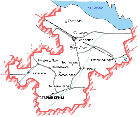 Карта Кировского района